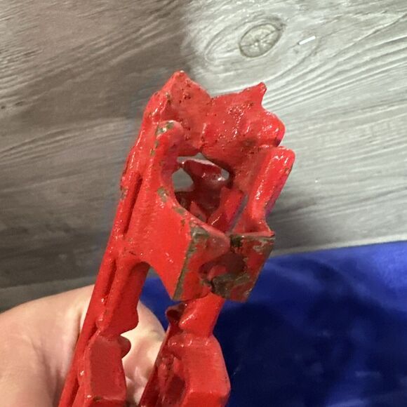 Vintage Cast Iron Horse Drawn Fire Truck Engine Wagon & 2 Horses Toy Two Pieces - Picture 15 of 16